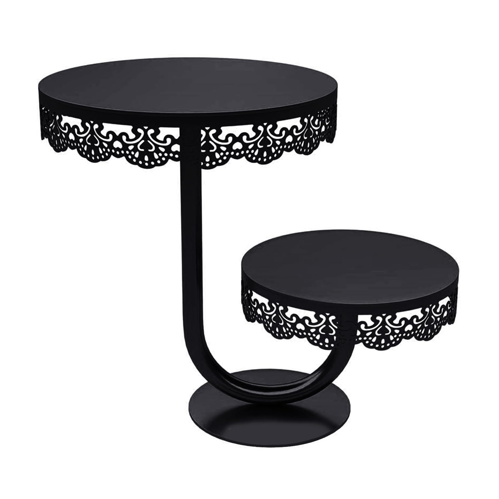 Vassoio da portata per torte, elegante supporto per pasticceria, espositore per dessert a più livelli, per feste, matrimoni, alzata per torte a più livelli