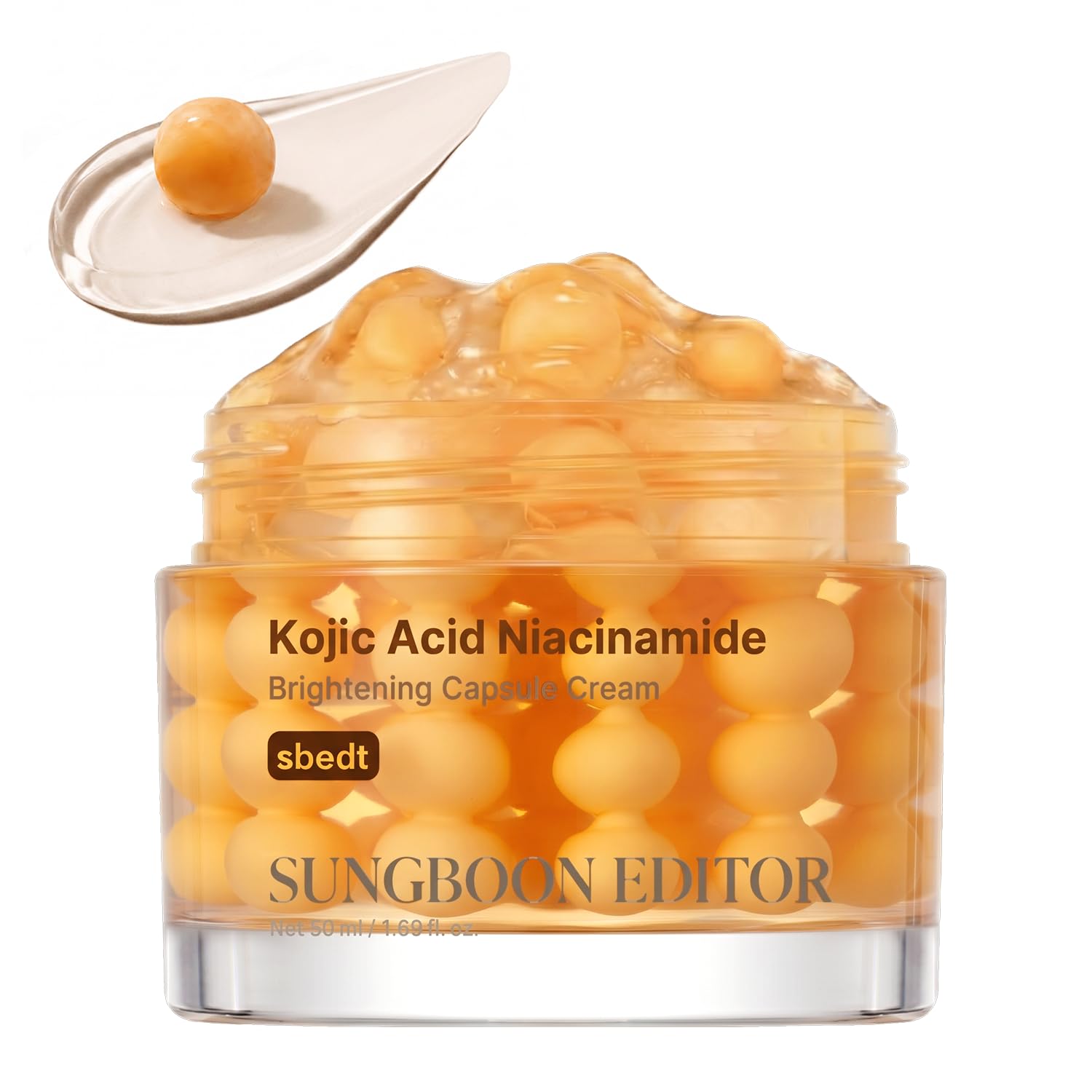 SUNGBOON EDITOR Kojic Acid Capsule Cream, Turmeric, Brightening, 1.69 fl.oz