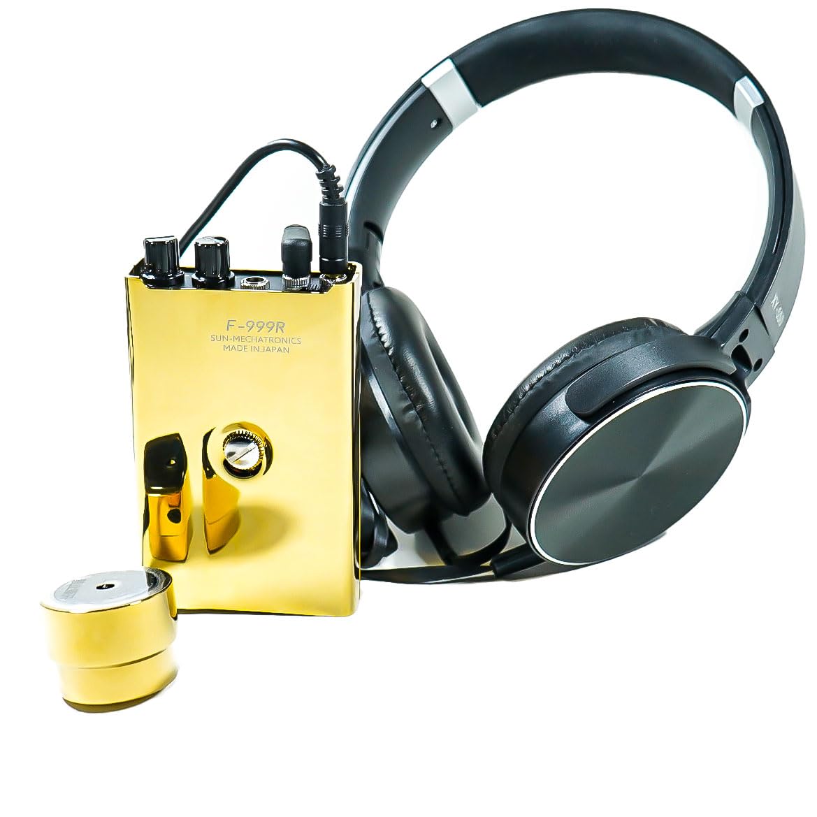 Micrófono de pared serie oro profesional para escucha con sistema de filtros y salida grabación ideal para casa oficina seguridad privacidad (F999r Gold)