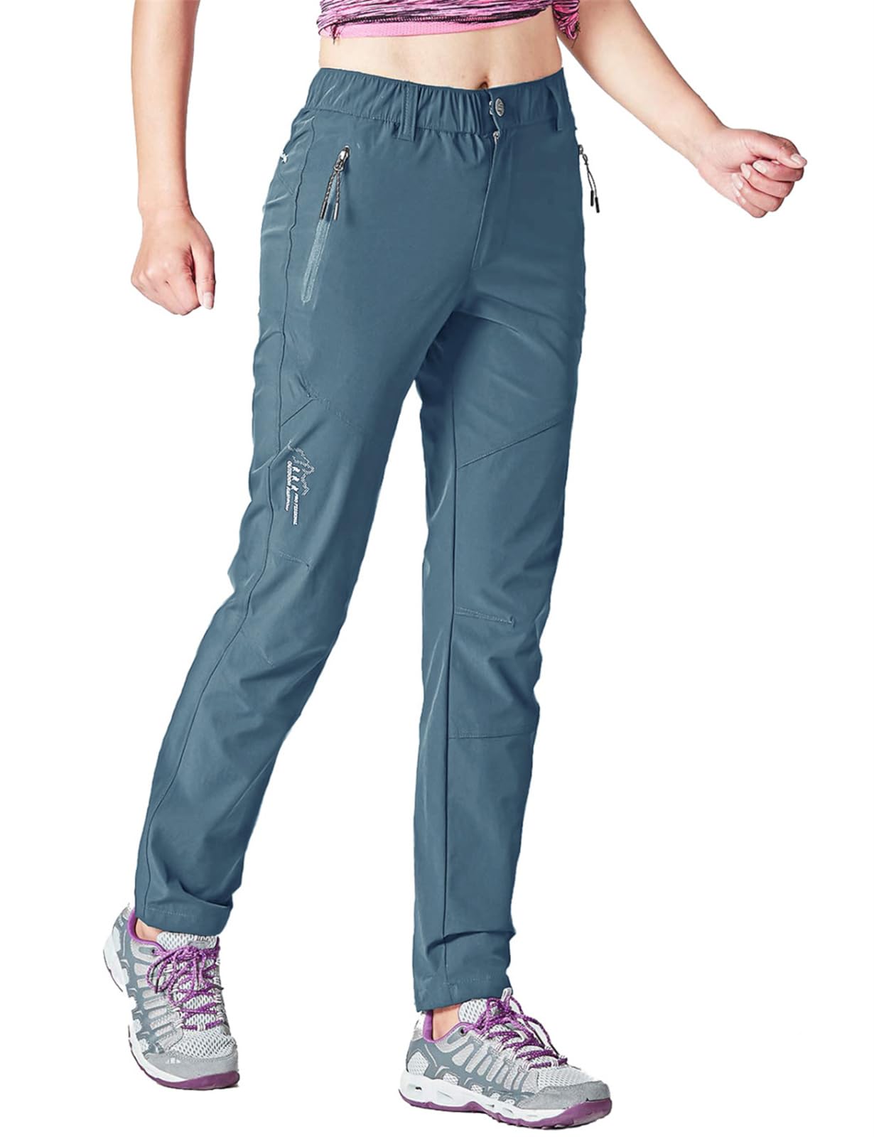 Rdruko Wanderhose Damen Outdoorhose Leichte Schnelltrocknend Trekkinghose UV-Schutz UPF 50+ Funktionshose Atmungsaktiv Hosen Sommer