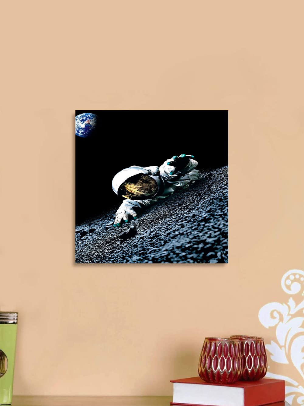 Xtreme Skins Designs Print Wooden Framed Canvas Wall Art Decoration Poster (14x14 Inch) - Apollo 18