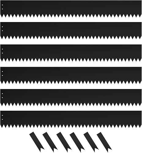 Tiras de acero para bordes de paisaje de 40 pulgadas, bordes de acero de 4 pulgadas de profundidad, paquete de 6 martillos en bordes de paisaje,