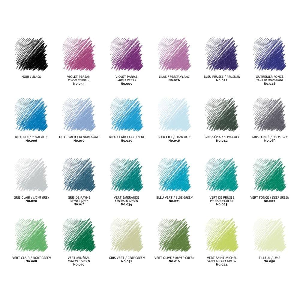 【一部欠有】Conte a Paris　コンテ・ア・パリ48色セット Amazon.com: Conté à Paris 48 Count Assorted Pastel Pencils