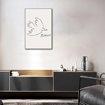Amazon.co.jp: ポスター ピカソ 鳩 抽象画 アートパネル 絵画