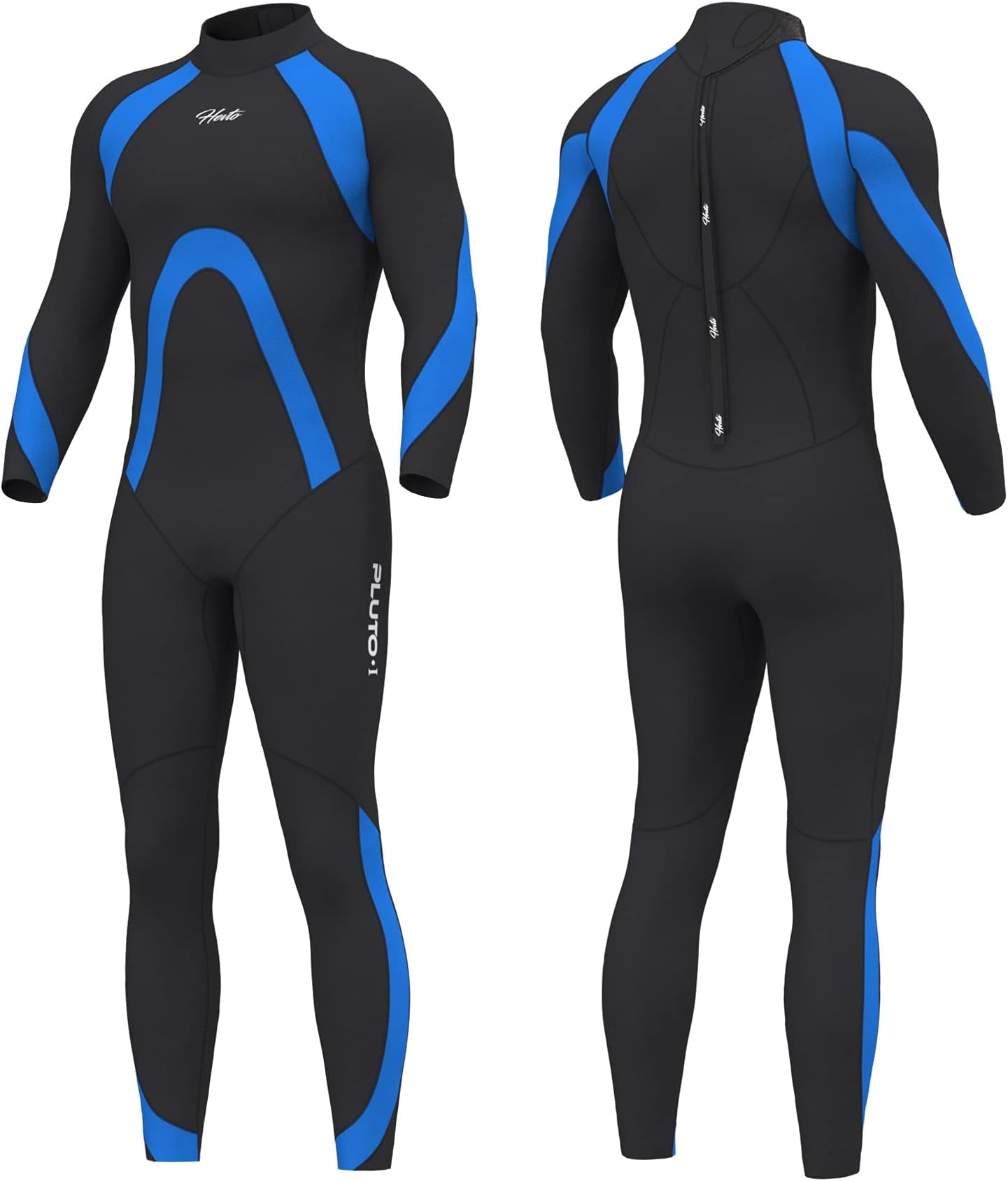 Hevto Wetsuits Men Diving Suits 3/2mm Neoprene Full Surfing Swimming Diving SUP Keep Warm in Cold Water