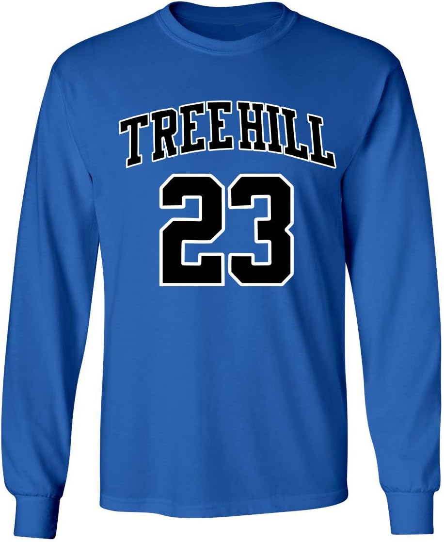 Ravens Basketball Movie #23 Nathan Scott One Tree Hill Jersey Style Men's Long Sleeve T Shirt
