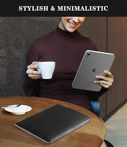 Miniatura 6 de MoKo Funda para tablet de 9 a 11 pulgadas, maletín de piel sintética delgada y elegante para iPad Air 5 de 10.9 pulgadas 2022, iPad Pro 11