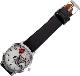 1 relógio horrível padrão relógio Halloween mão esqueleto relógio caveira relógio feminino relógio cabeça caveira relógio criativo relógio padrão esqueleto relógio preto liga de zinco menina, Preto, 20X4.2cm, Centímetros