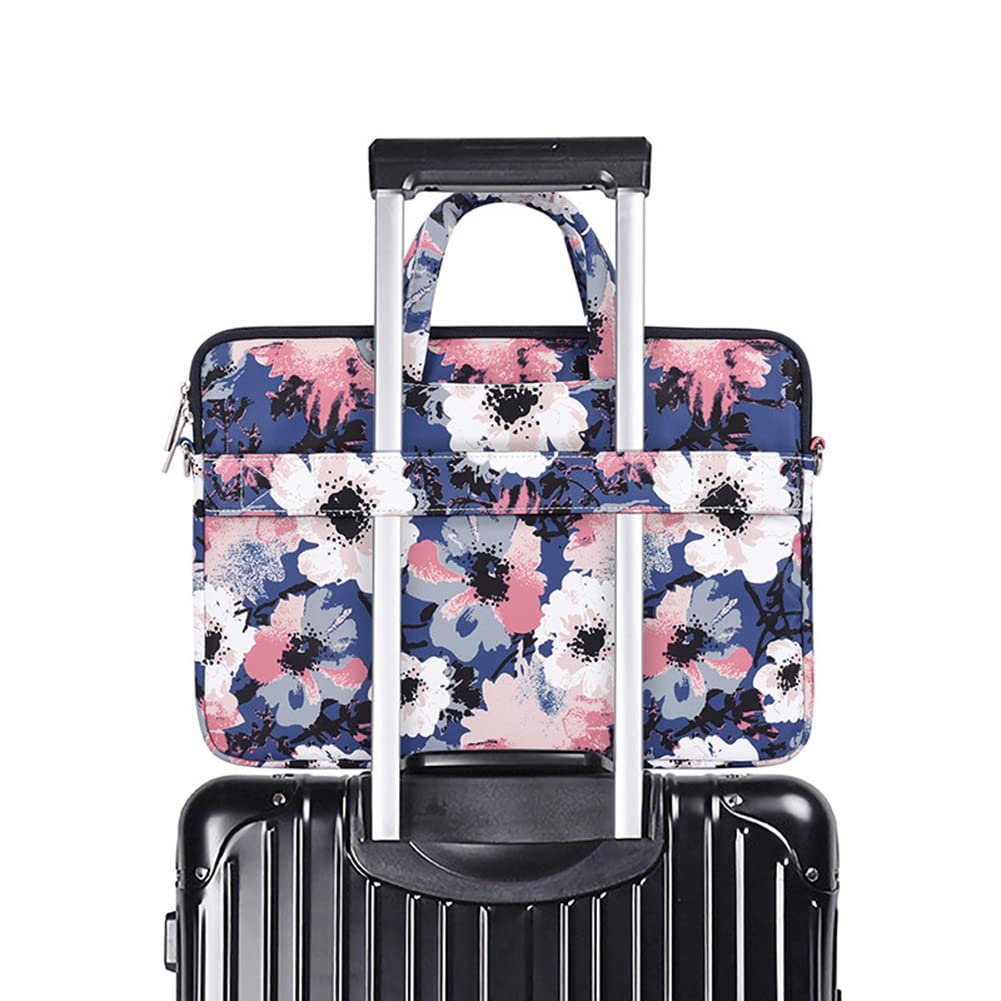 Borsa per computer portatile, tablet, notebook, PC, valigetta per computer, multi tasche, tracolla da 33 a 38 cm