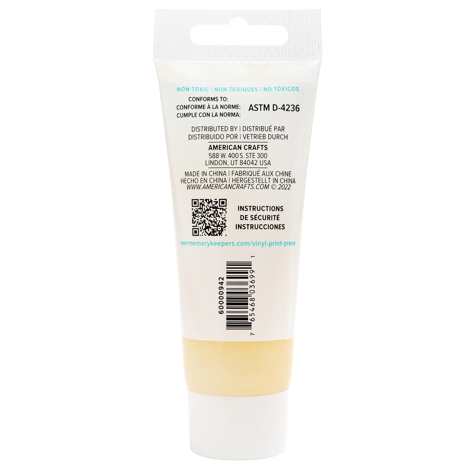 We R Memory Keepers We R Vinyl Print Press Screen Print Ink 2oz-Wood Singe