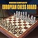 MZSX Schachspiel Schach Reines Metallschmieden, Chess Board Set klappbar mit Schachfiguren groß, Schach Pädagogische, Kinder und Erwachsene, Weihnachts, NeujahrsReisen