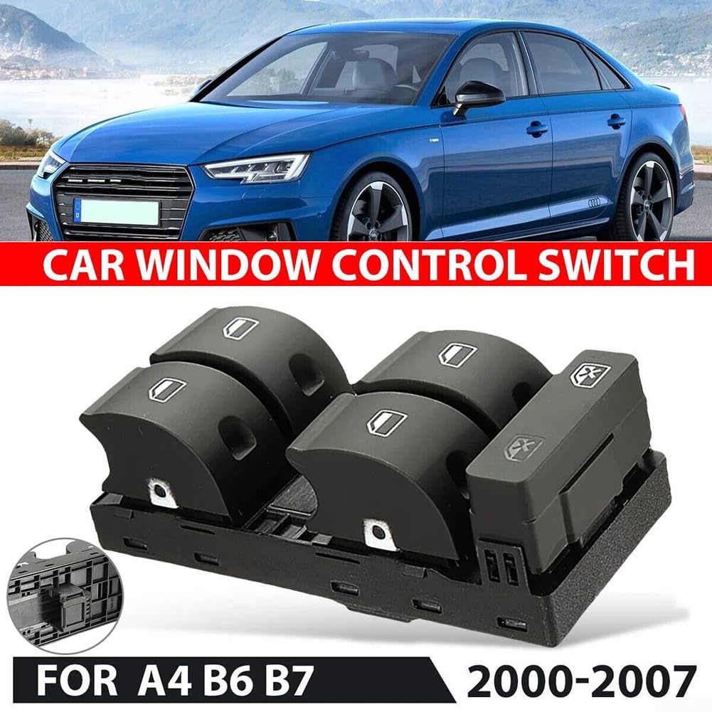 Para A4 B6 B7 2002-2008 Interruptor de control de ventana eléctrica diseñado para cumplir con los estándares de equipos originales 8E0959851B 8E0959851