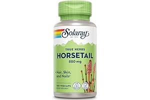Solaray Horsetail 880 mg: Silica Supplement for Healthy Hair, Skin, Nails & Joint Support