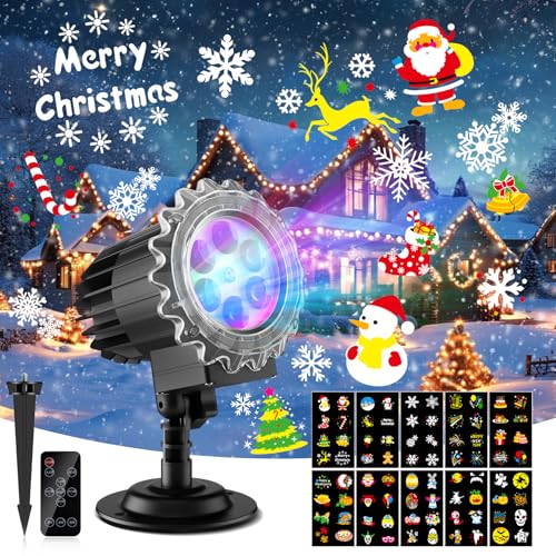Projecteur de lumière LED flocon de neige étanche IP65 pour maison