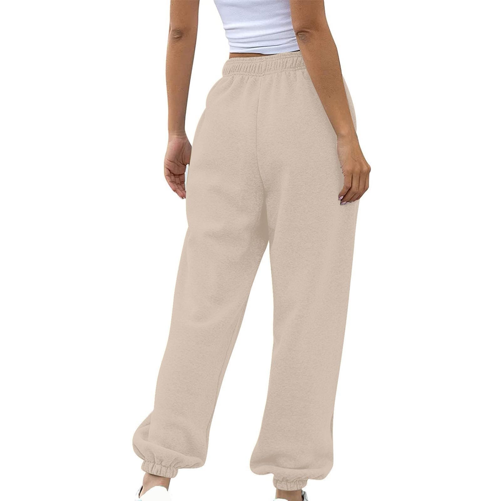 Pantalon de survêtement 2026 pour femme, pantalon de jogging taille haute avec poches