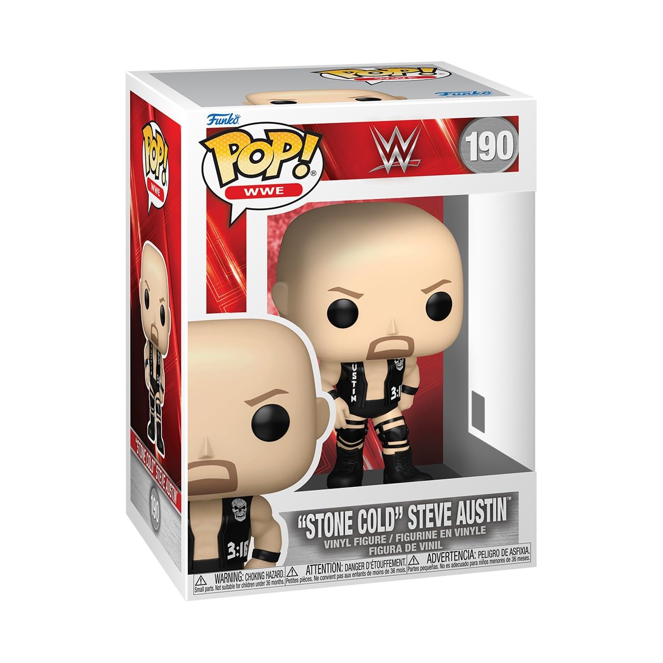 Funko Pop Vinyl WWE Stone Cold Steve Austin 190 Collectable Figure NEW UK
