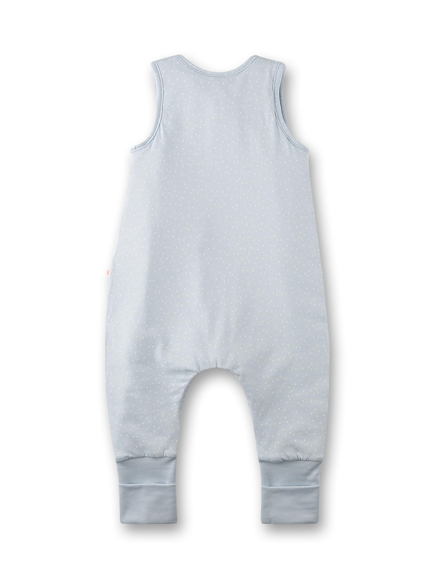 SANETTA Sacco nanna con piedi blu | Pratico e comodo sacco a pelo unisex in cotone biologico, sacco nanna con cerniera e stampa arcobaleno | Baby Sleeping Bag