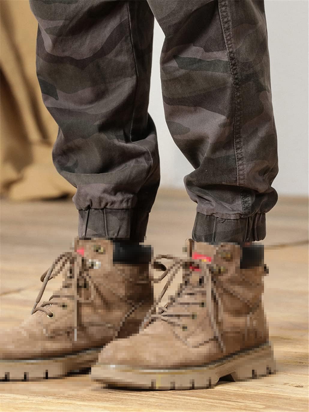 keusyoi Spring Camo1 Cargo Pants Men Multi-Pockets Workwear Baggy Joggers Military Cotton Casual Tactical Trousers