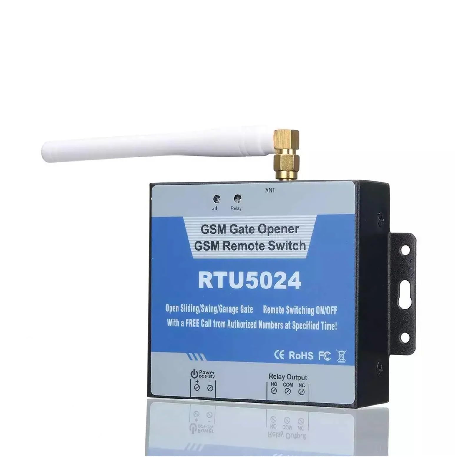 RTU5024 GSM otwieracz bramy łącznik przekaźnikowy bezprzewodowy dostęp do drzwi zdalnego sterowania długa antena bezpłatne połączenie 850/900/1800/1900 MHz mechanizm otwierania(Acme)