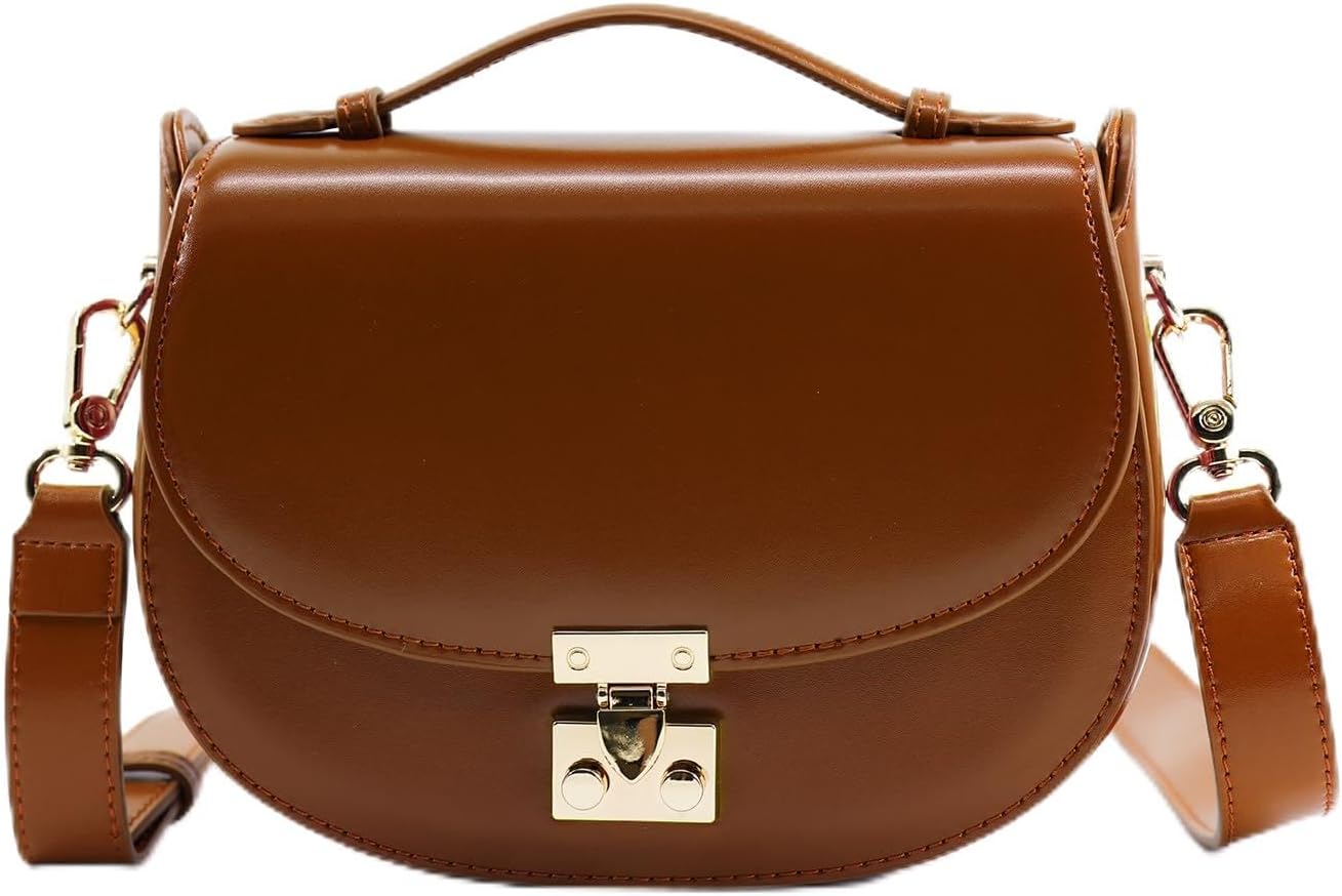 Leather Crossbody Bag for Women Shoulder Bag for Women Top Handle Purse CrossBody Bag with Adjustable Strap