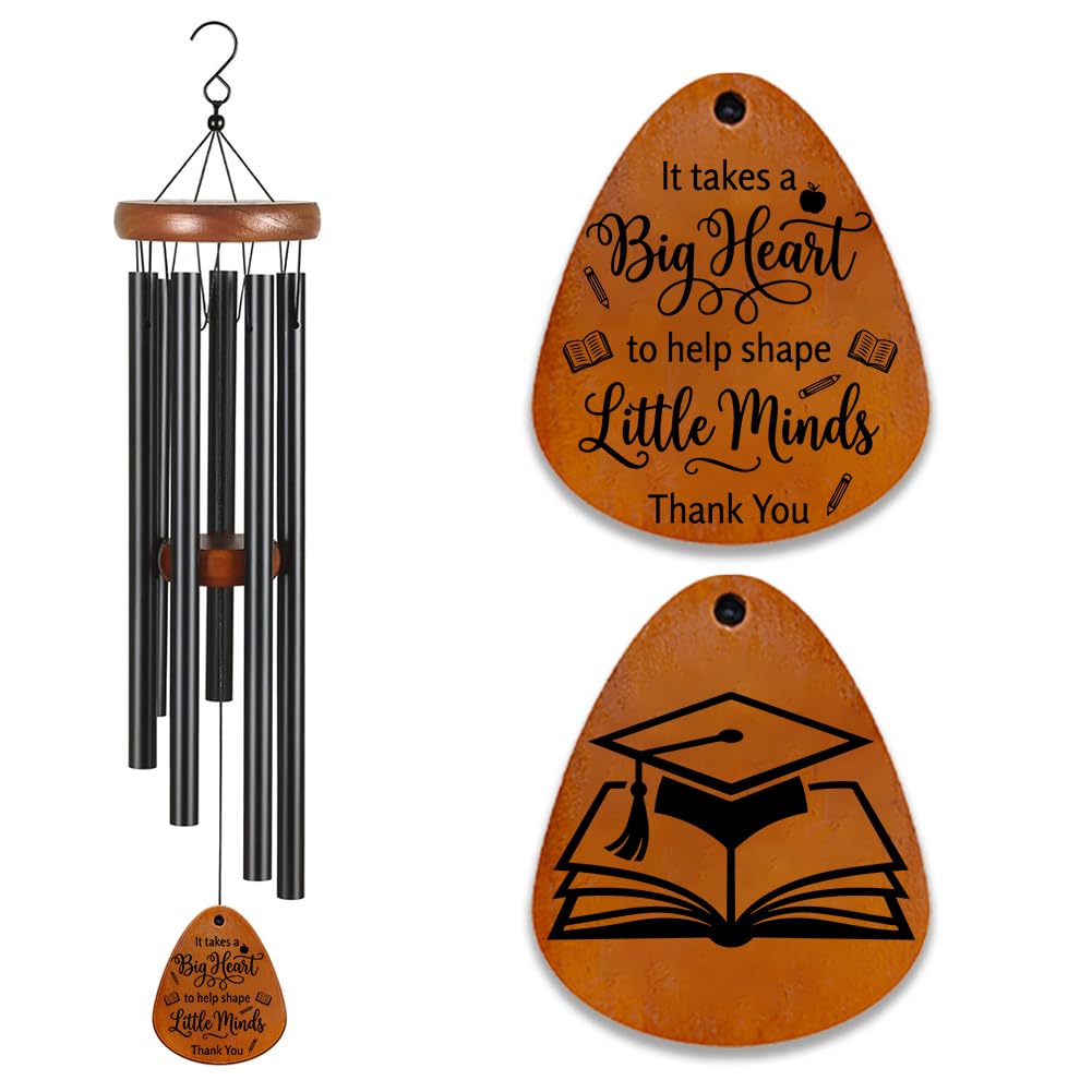 BEUNITONE Wind Chime Gift for Teacher, Garden Decor Wind Chimes for Graduation Teacher Appreciation Thank You Gift On Thanksgiving Birthday