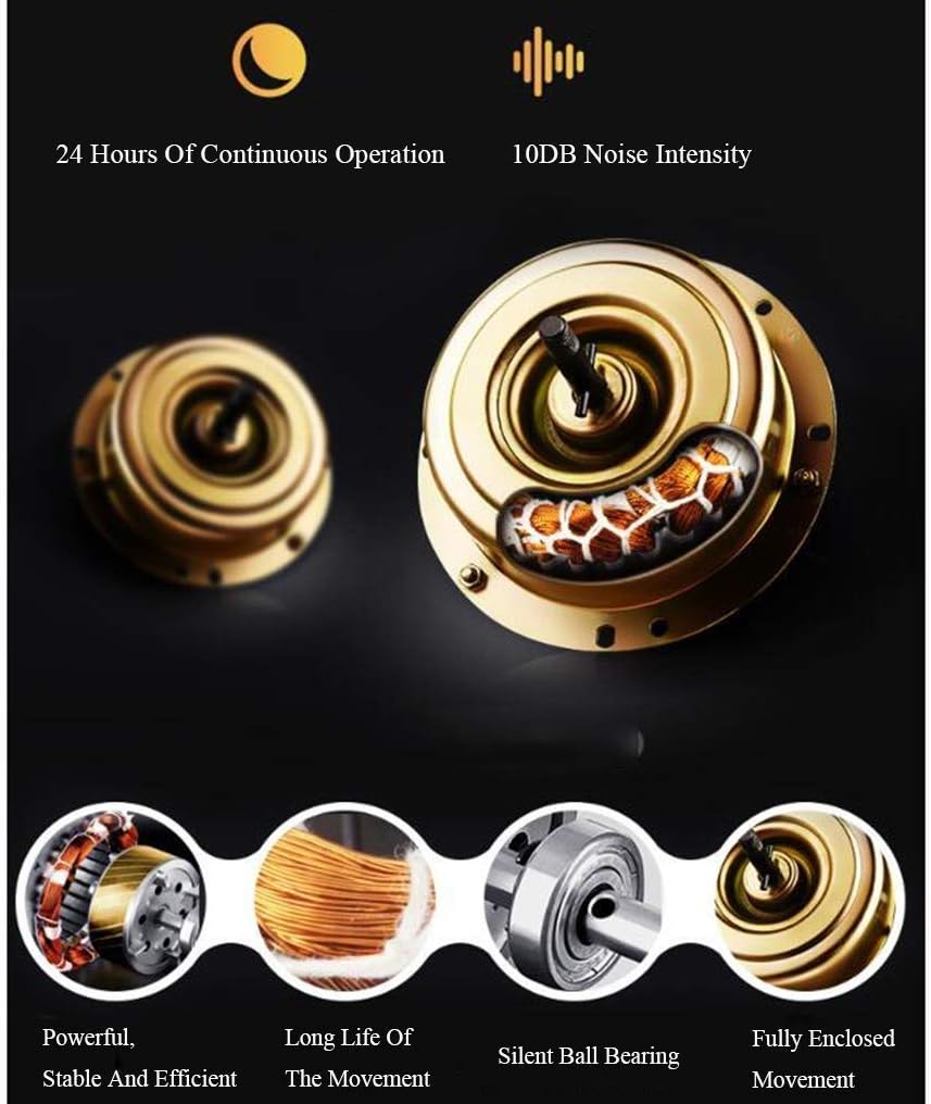 WHZHDMA Watch Winder for Automatic Watches Storage Box Watch Winder with LED Light and Remote Control, Powered by Motor Suitable for Ladies and Men's Wrist Every Family