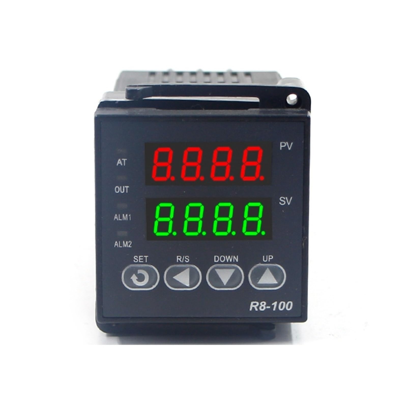 R8-100 PID Programmable Temperature Controller, Universal K/J/PT100 Input, SSR & Relay Output, AC 220V, 0~1300℃ Digital Thermostat 1pc(48x48mm RELAY)