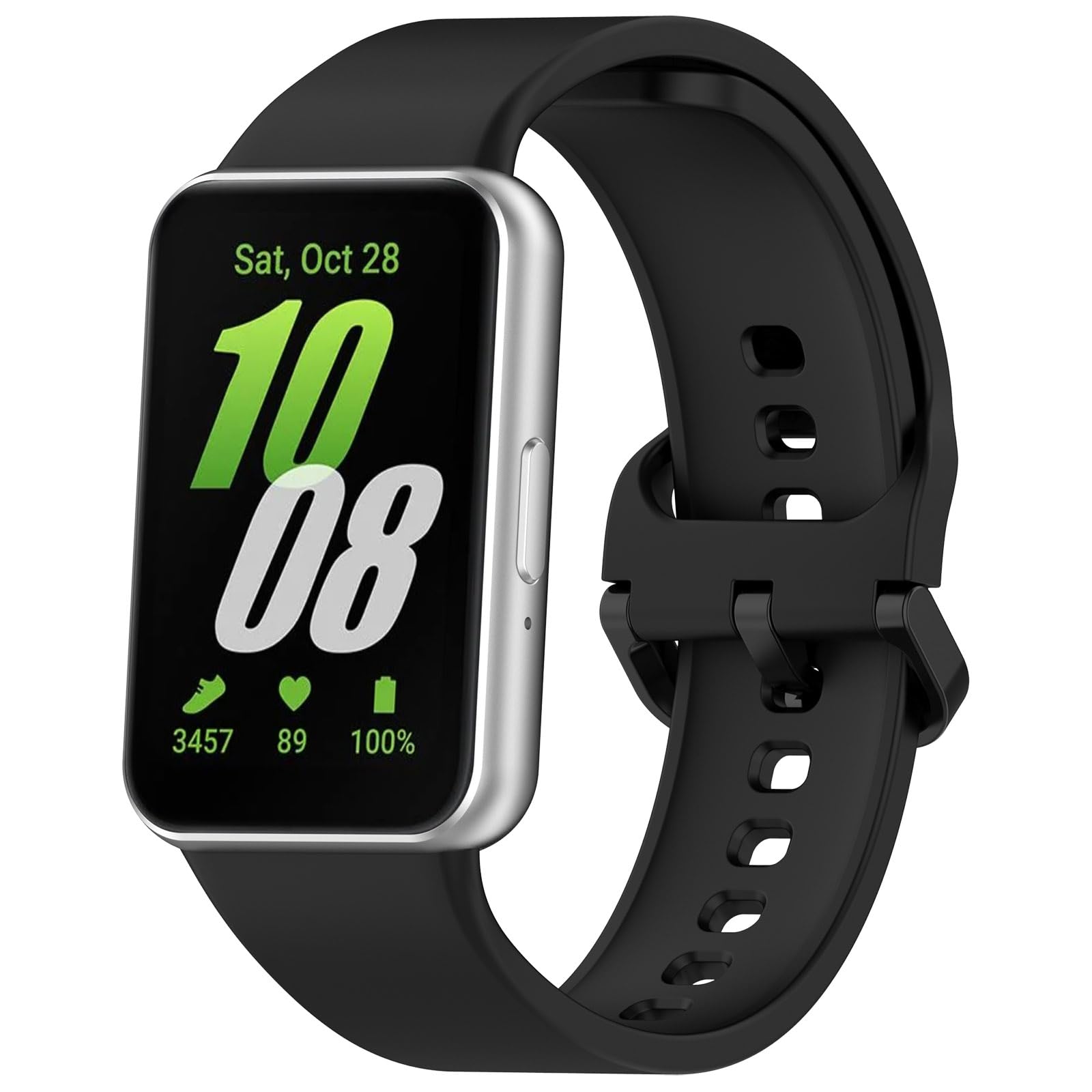 Cinturino Compatibile per Samsung Galaxy Fit 3 R390, Donna Uomo Cinturini Silicone Ricambio Regolabile Sportivo Band (nessun Tracker)