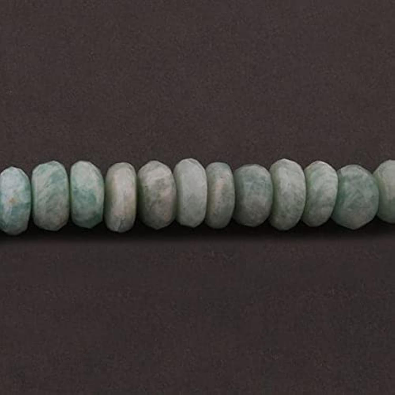 Perles amazonite facettées rondelles 11-14mm pour création bijoux DIY SB907