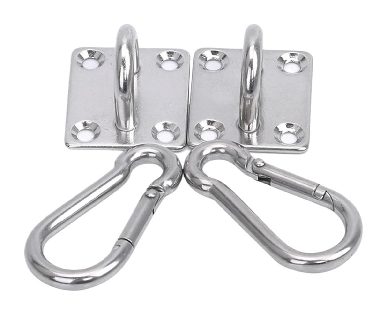 NIUSABOU Stainless Steel Eye Pad Plate, Stainless Steel Hammock Hooks Ceiling Mount for Yoga Swing Gym