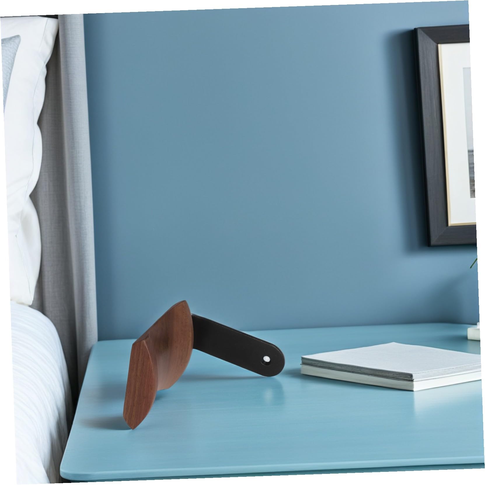 Angoily Soporte De Madera Para Auriculares Gancho Para Auriculares Para Juegos Gancho De Pared De Madera De Nogal Colgador De Pared