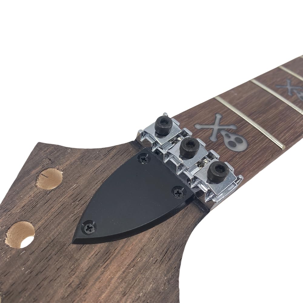 Gryf gitary 24 progi 25.5 cala odwrócona głowica drewno klonowe śruba na pięcie płetwa rekina wkładka DIY gitara