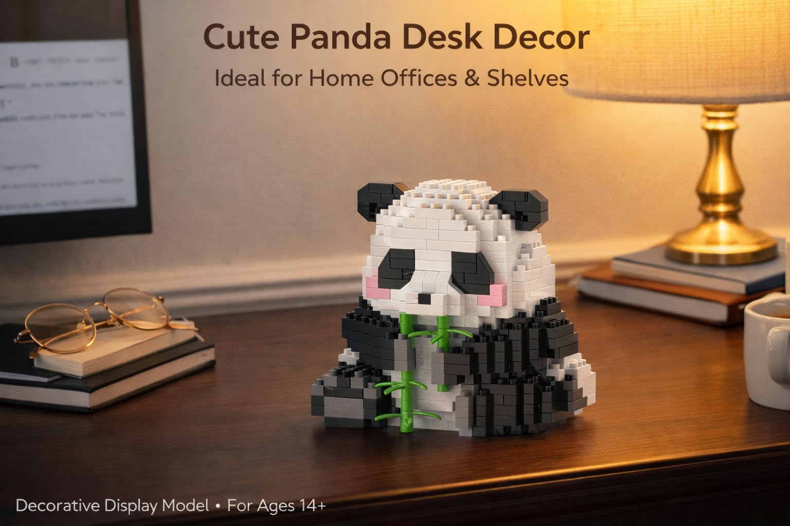 Mini Bamboo Panda Building Blocks Set, 504 PCS Micro Brick Animal Display Model - Image 4