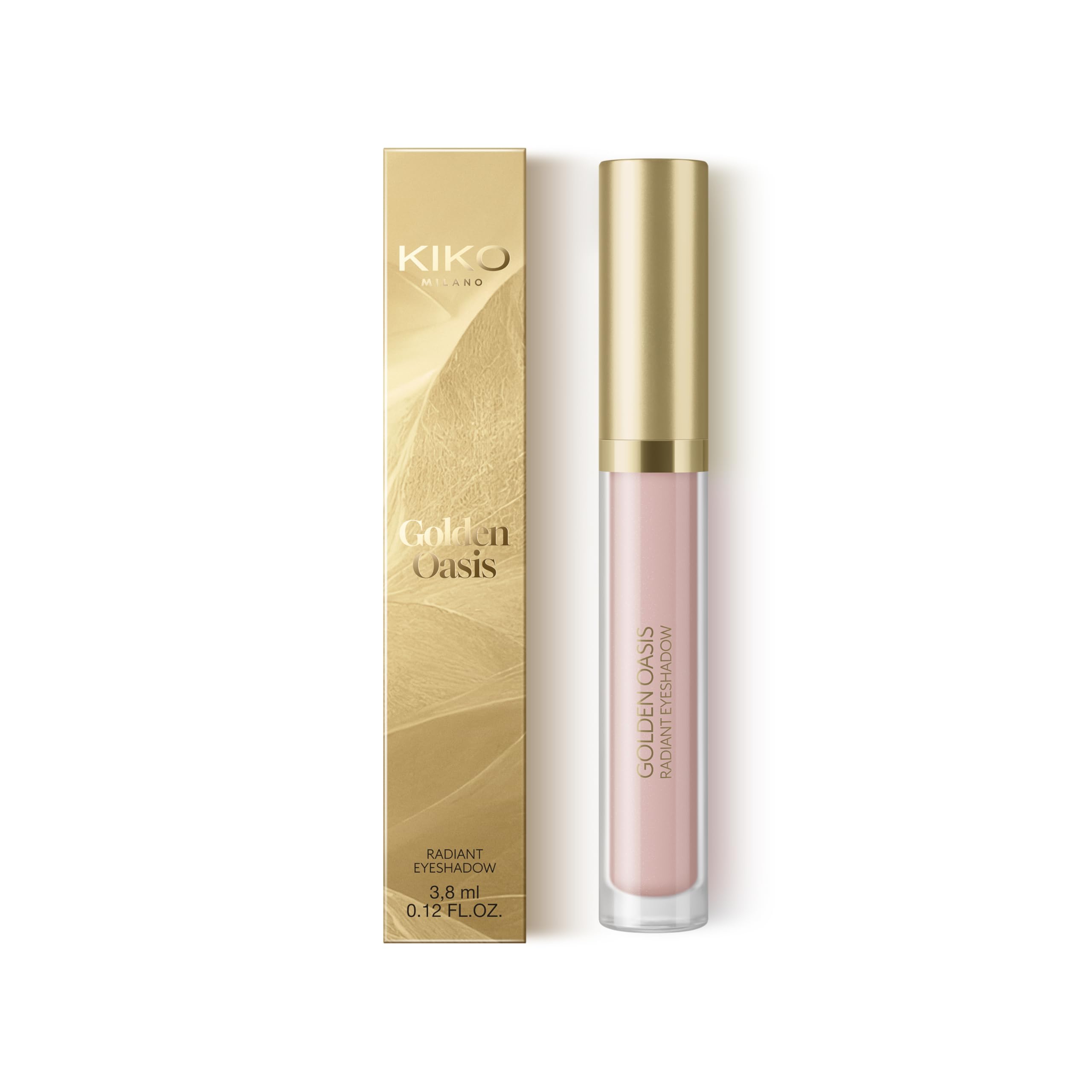 KIKO Milano Golden Oasis Radiant Eyeshadow 02, Tinted Liquid Eyeshadow, 02 Precious Organza, 3.8 ml (Pack of 1) - Image 4