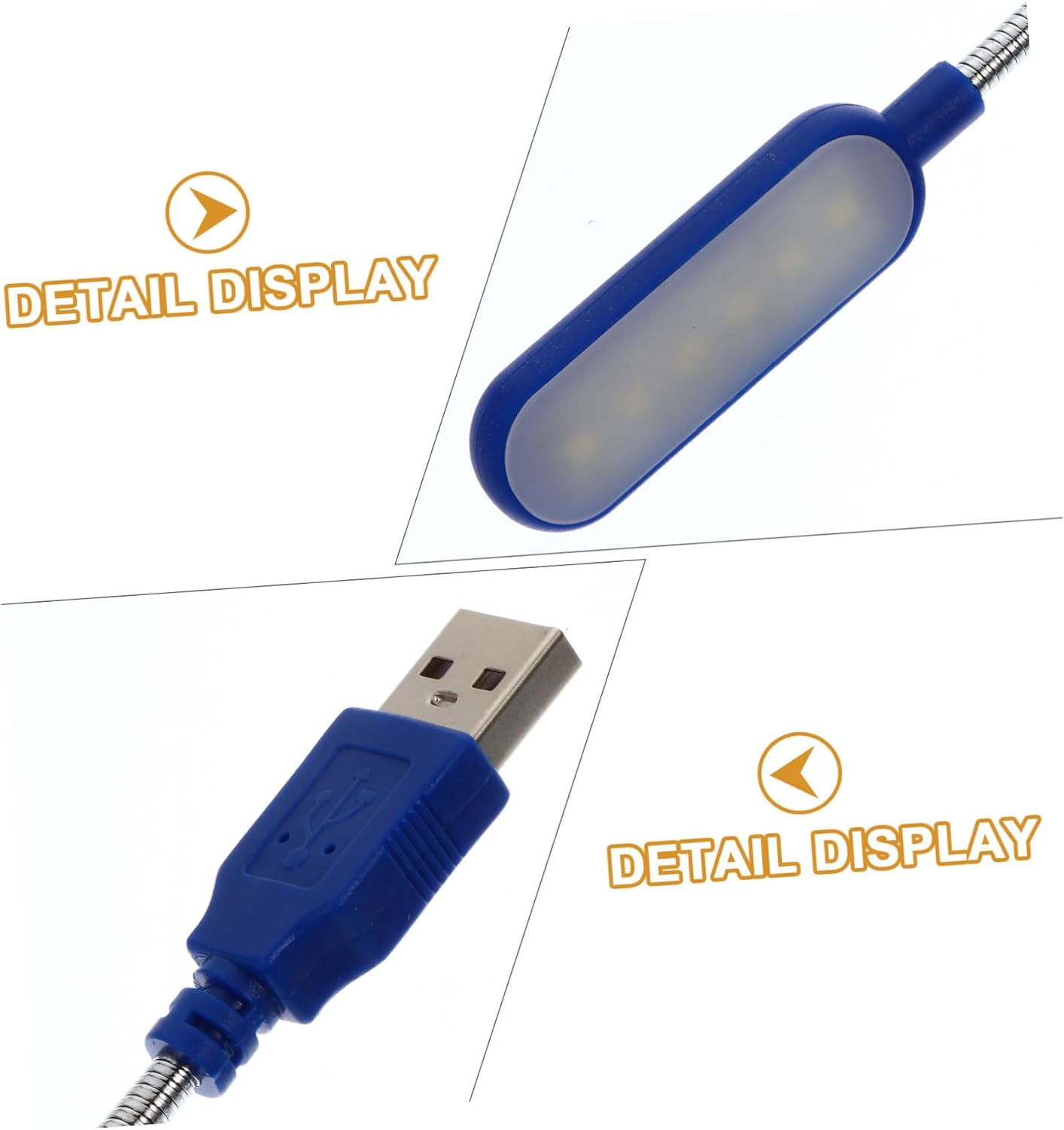 2pcs Portable USB Laptop Reading Lamp Mini Led Light for Computer Eye-Care Flexible Design for Home Office and Camping Use Direct Light for Keyboards and Monitors