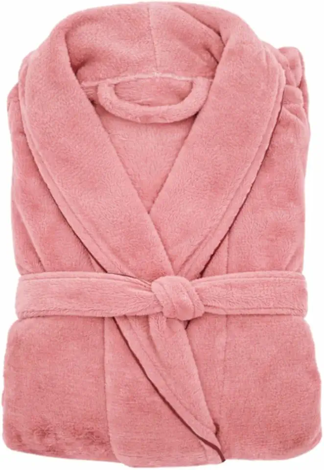 Roupão Banho Flannel Golden Adulto Unissex Toque Macio Microfibra Appel Home E Sonhare