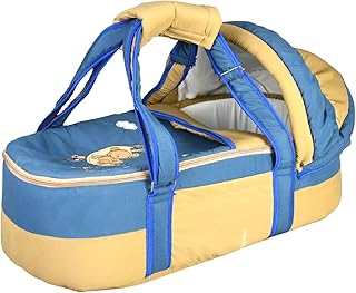 شيالة مايكروفايبر بتصميم مطرز على شكل دب للجنسين من ميكس اند ماكس، لون بيج وأزرق