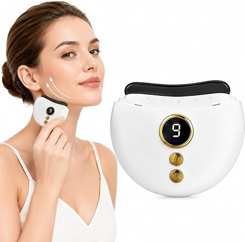 Appareil Anti Rides Massage Gua Sha Visage 4 en 1 avec 9 Niveaux 