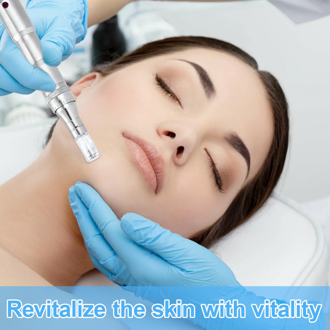 10 Pezzi 12 pin micro nano aghi per modello, aghi di ricambio per microneedling, universale compatibilità con Microneedling, microneedling viso, per il ripristino della pelle