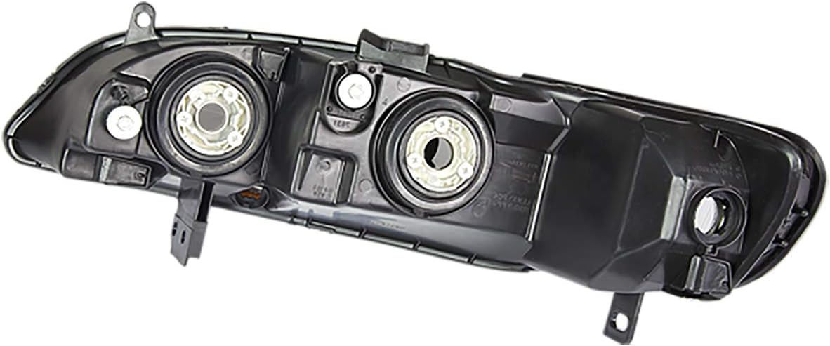 Auto Dynasty Headlight Lamps Compatible with Honda Accord 98-02, OE Style Passenger/Right Side, HO2503111, Chrome Housing