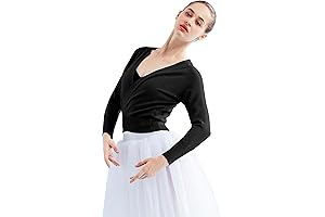 Women Wrap Dance Sweater Pink Soft Ballet Warm Up Jacket for Leotards