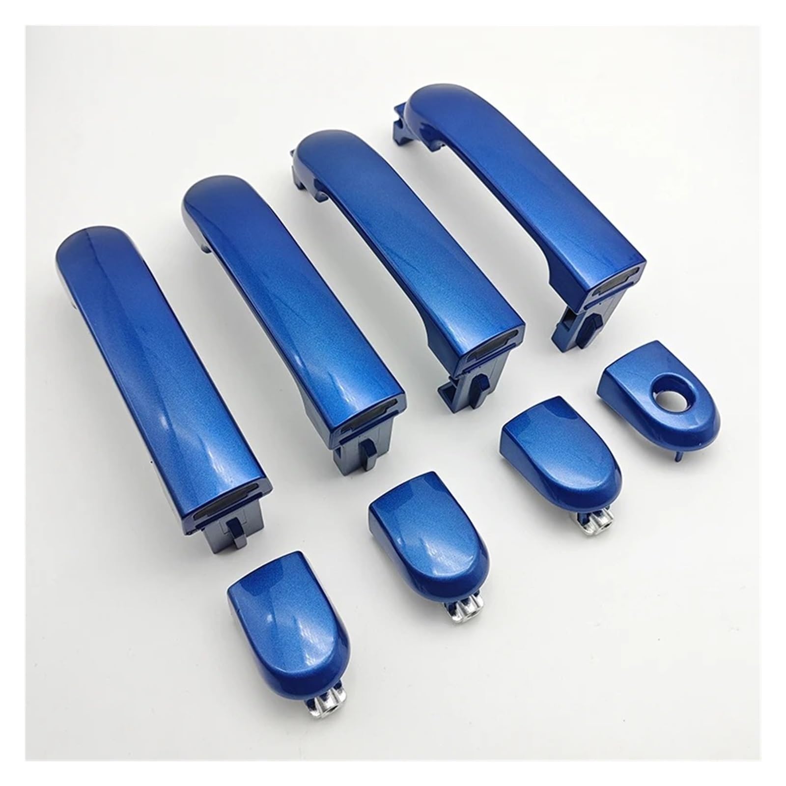 Hillar 1 Set Door Outer Handle For Nissan For Tiida For Livina For Versa For Latio 2005-2010 Blue Front Rear Outer Exterior Door Handle(1 Set)