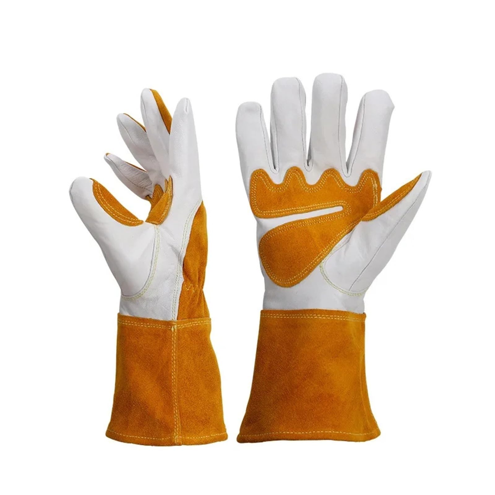 LNHHG Welding Clothes, Working Welding Gloves Hands Protection Thorn Proof Anti-Puncture Wear-Resisting Gardening