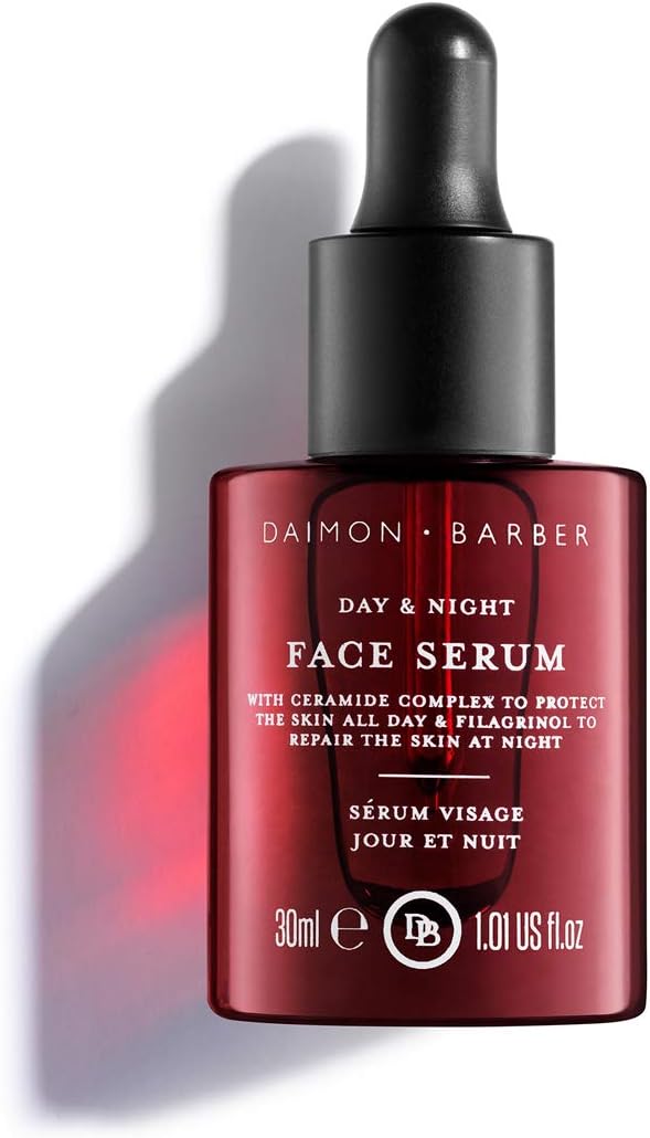 Daimon Barber Day & Night Face Serum [30 ml]- UV Protection, Paraben-free, Ceramide Complex, Pre-shave Oil | Men's Grooming & Skincare