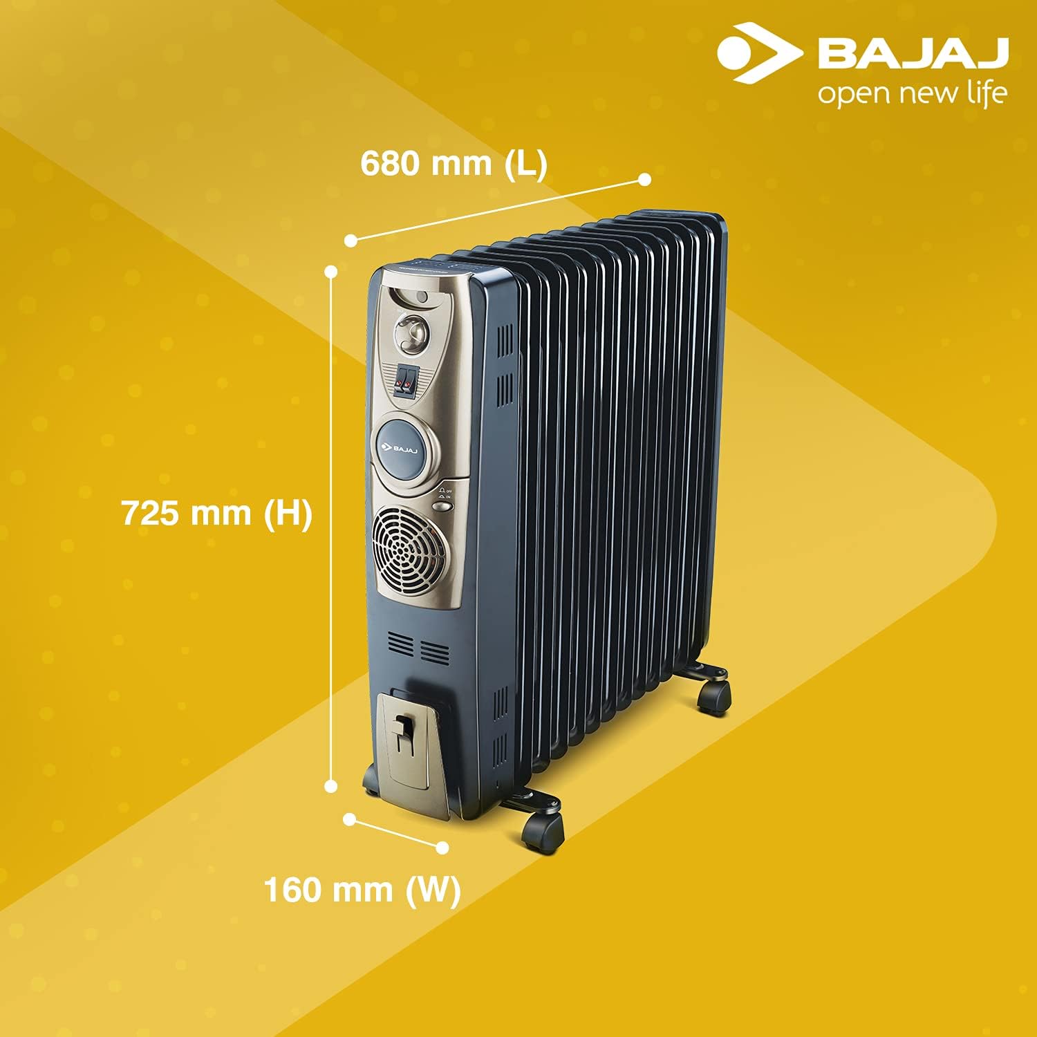 Oil Heater Bajaj BAJAJ Vienna 11 Fins VIENNA 11F OFR Oil Filled