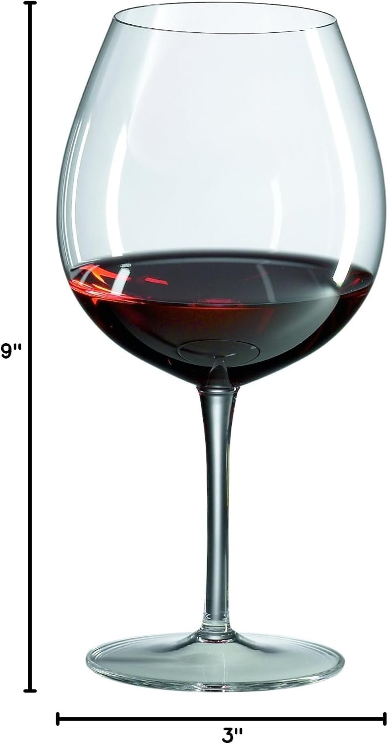 Ravenscroft Crystal Burgundy Glass, Set of 4