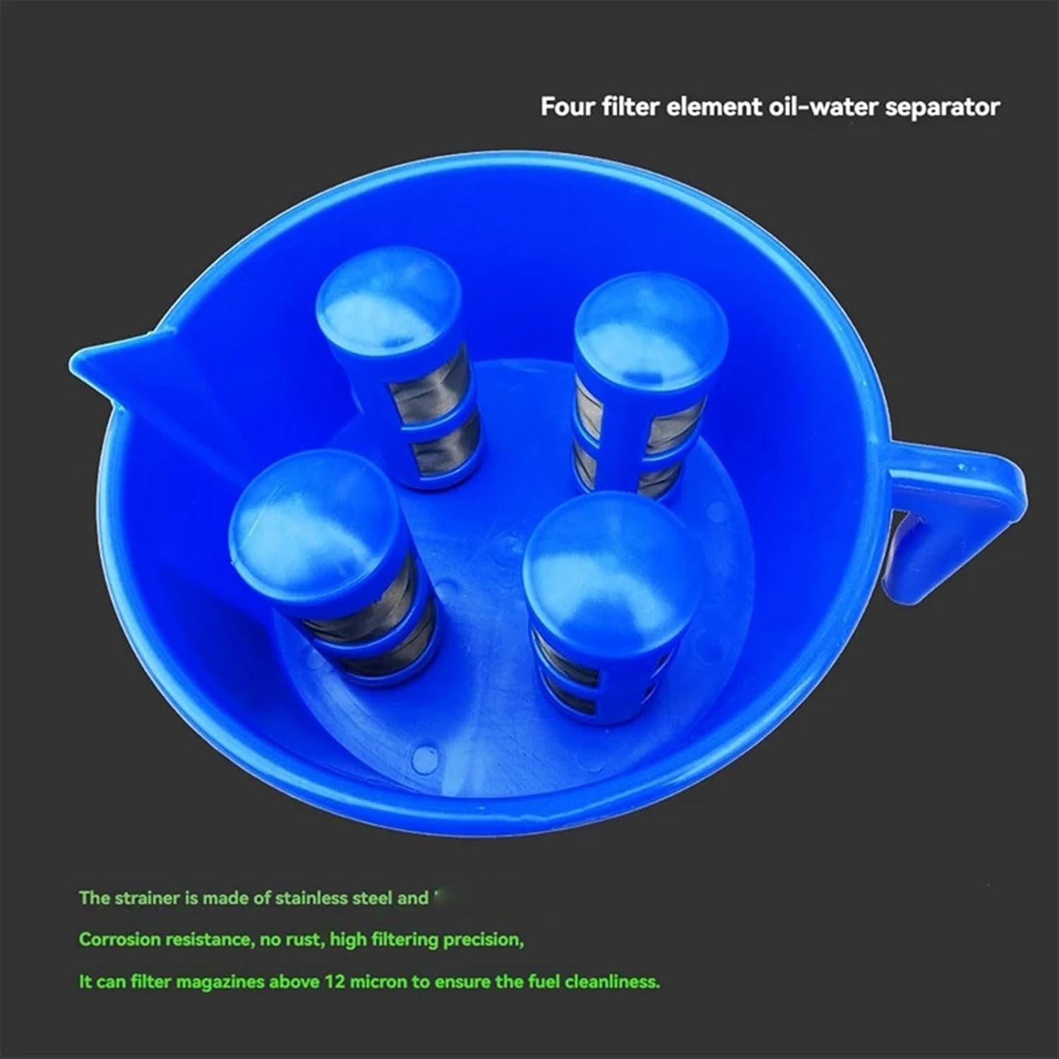 Separator Funnel, Oil-Water Separator Funnel Four Filter Fuel and Filter Impurity Fuel Separation Tool