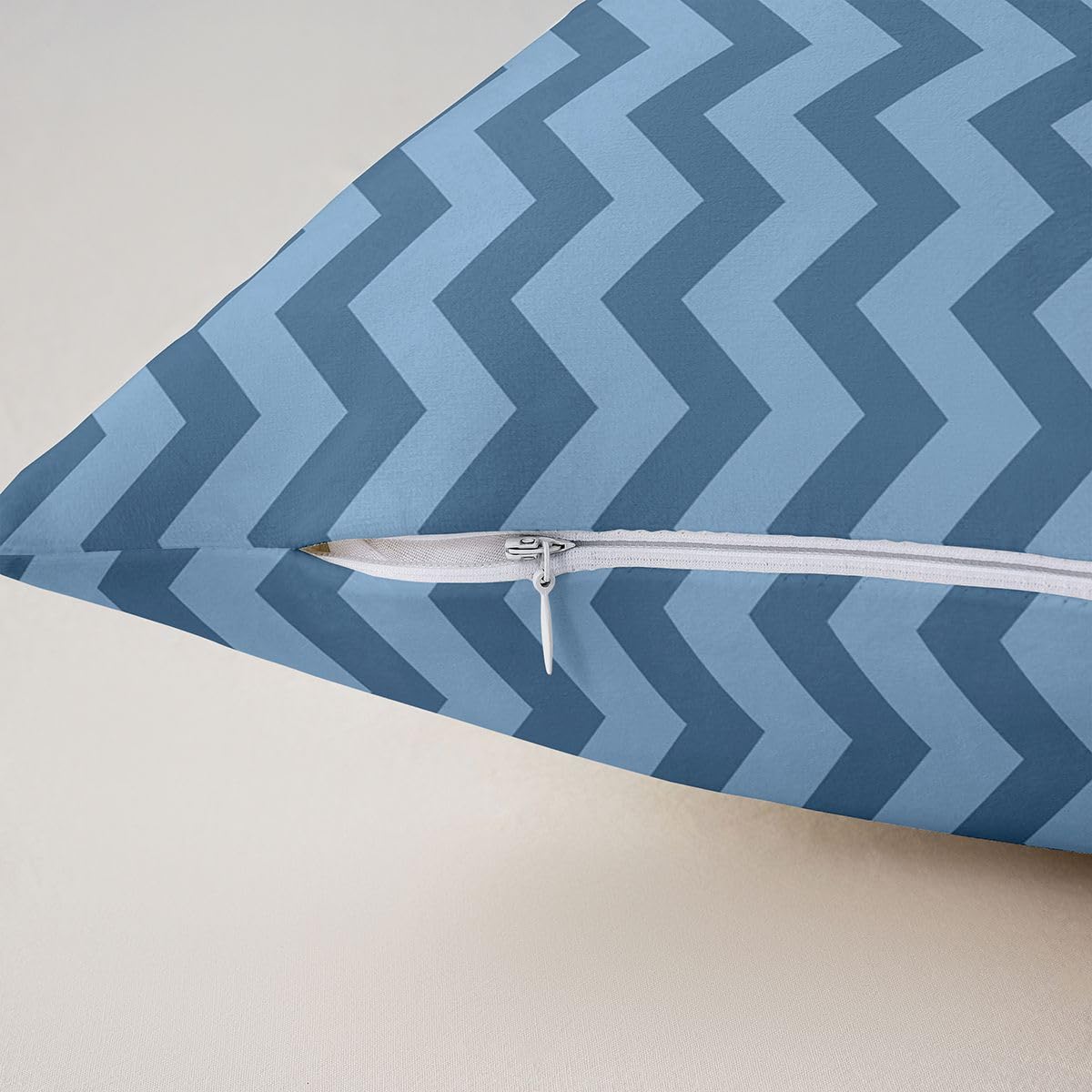 Homewish Set di 4 federe per cuscino, motivo a righe, 50 x 50 cm