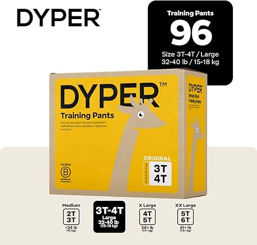 Miniatura 3 de DYPER - Pantalones de entrenamiento para niños pequeños con estilo pull-up para niños y niñas, protección de día y durante la noche - Fabricado con