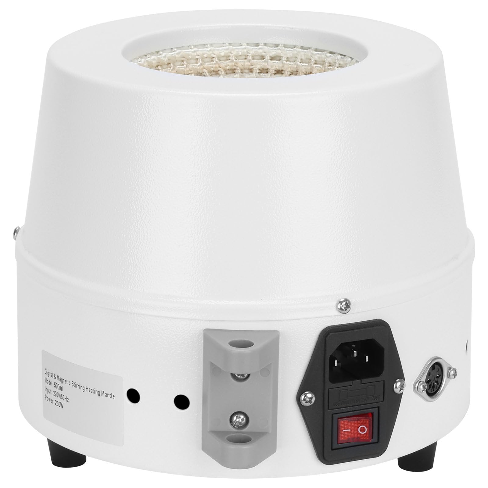Labasics Elektrischer Rührheizmantel, Einstellbare Temperatur und Geschwindigkeit, mit Digitaler Anzeige, für Laborlösungsmischungen, Rückfluss, Destillation, 220 V 250 W, 500 ml